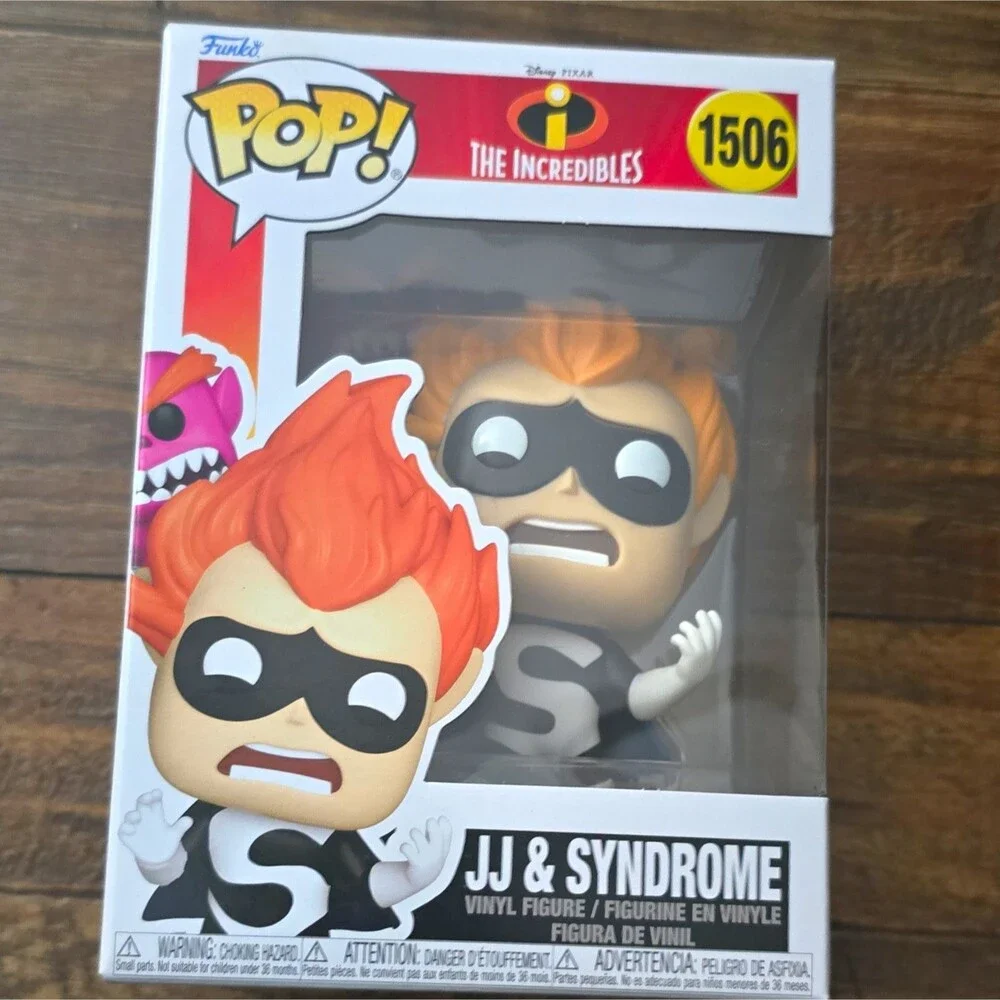 Funko Pop! Vinyl Disney Pixar The Incredibles JJ & Syndrome #1506 Figure